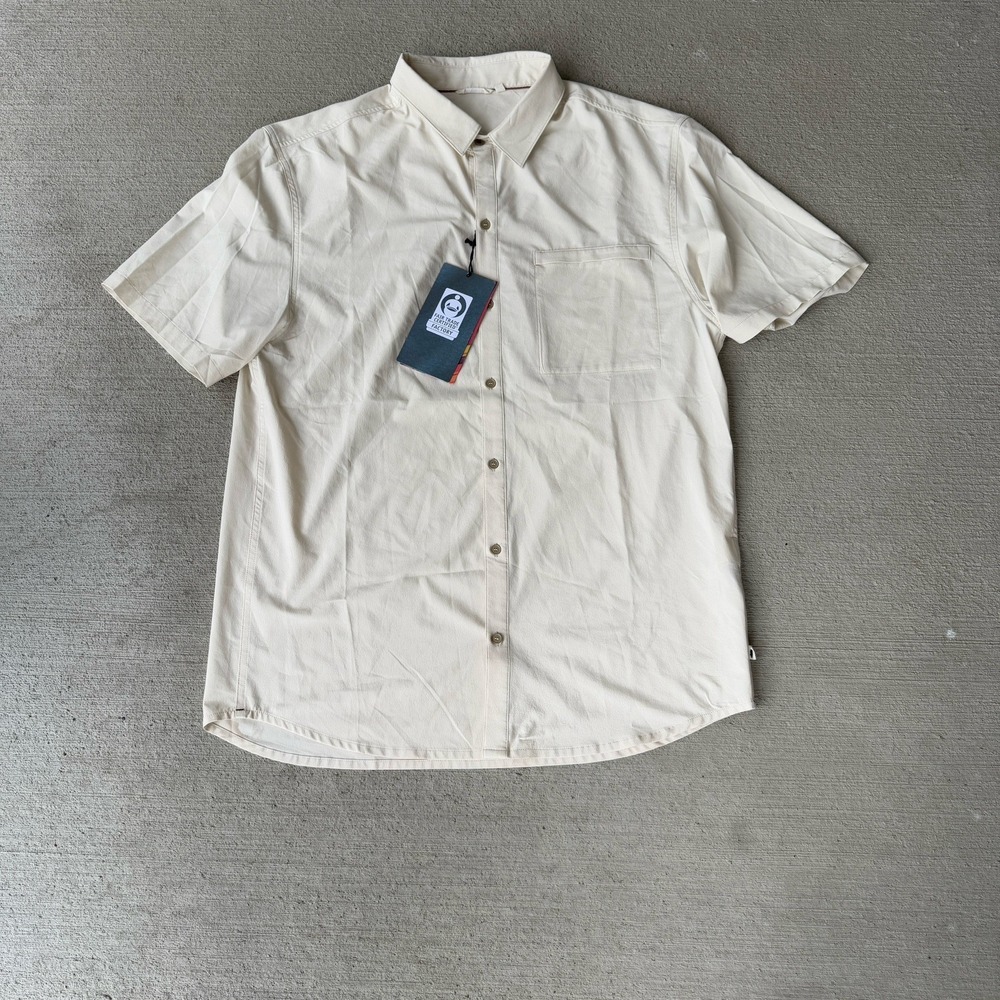 cotopaxi Cream Short-Sleeve Button-Down Shirt